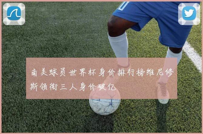 南美球员世界杯身价排行榜维尼修斯领衔三人身价破亿