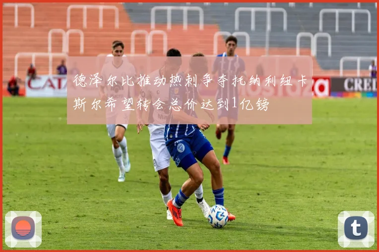 德泽尔比推动热刺争夺托纳利纽卡斯尔希望转会总价达到1亿镑